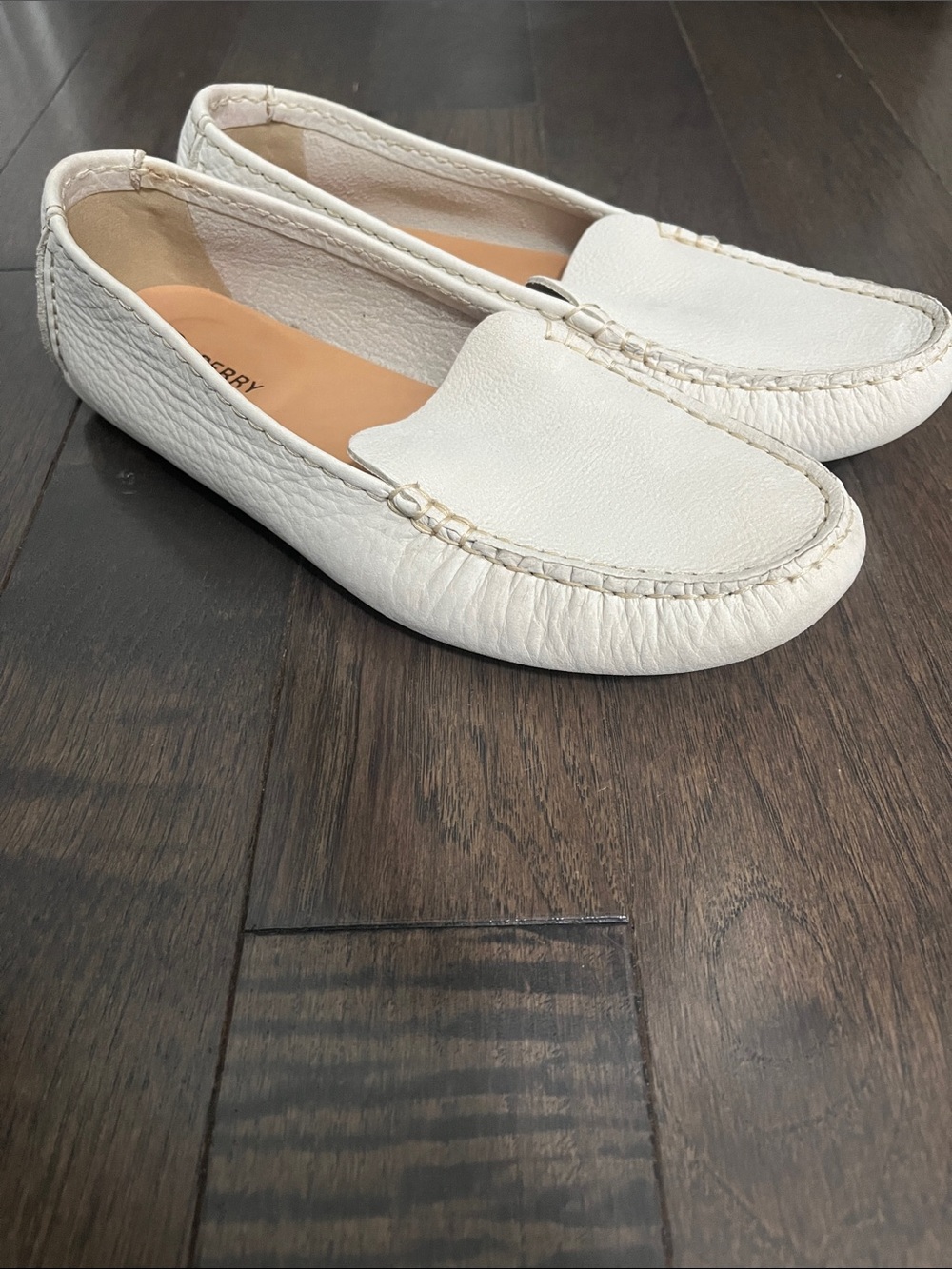 Sperry Port Driver Loafer Driving Moccasin in Cream Size 8